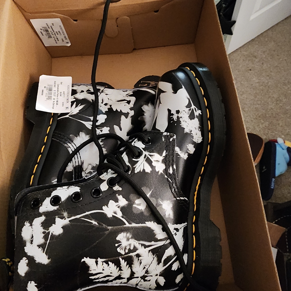 Dr. Martens Black and White Classic Boots